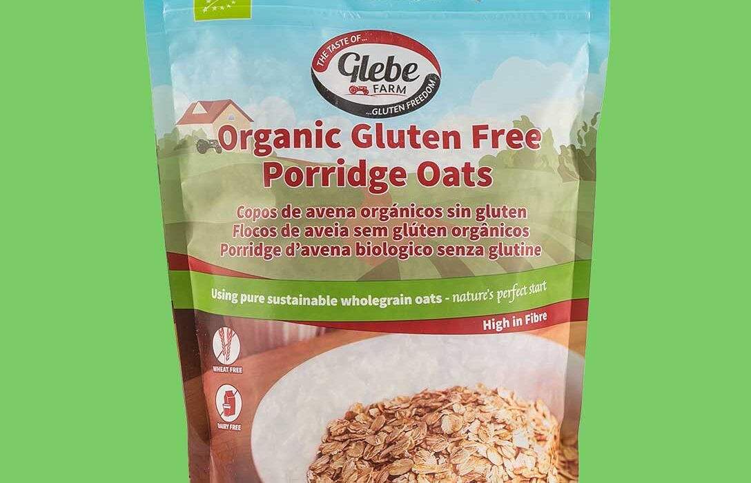 Glebe Farm ORGANIC Gluten Free Porridge Oats 6 x 450g